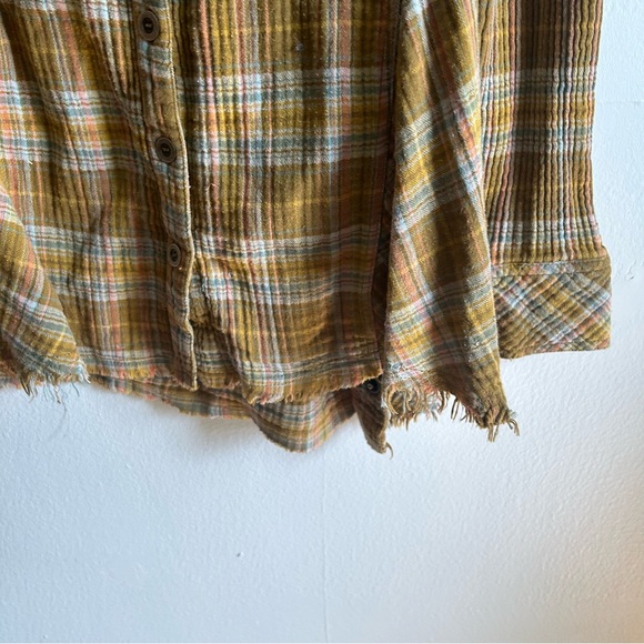 FREE PEOPLE Juniper Ridge Plaid Button Front Shirt - Picture 11 of 12